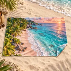 Personalized Photo Beach Towel