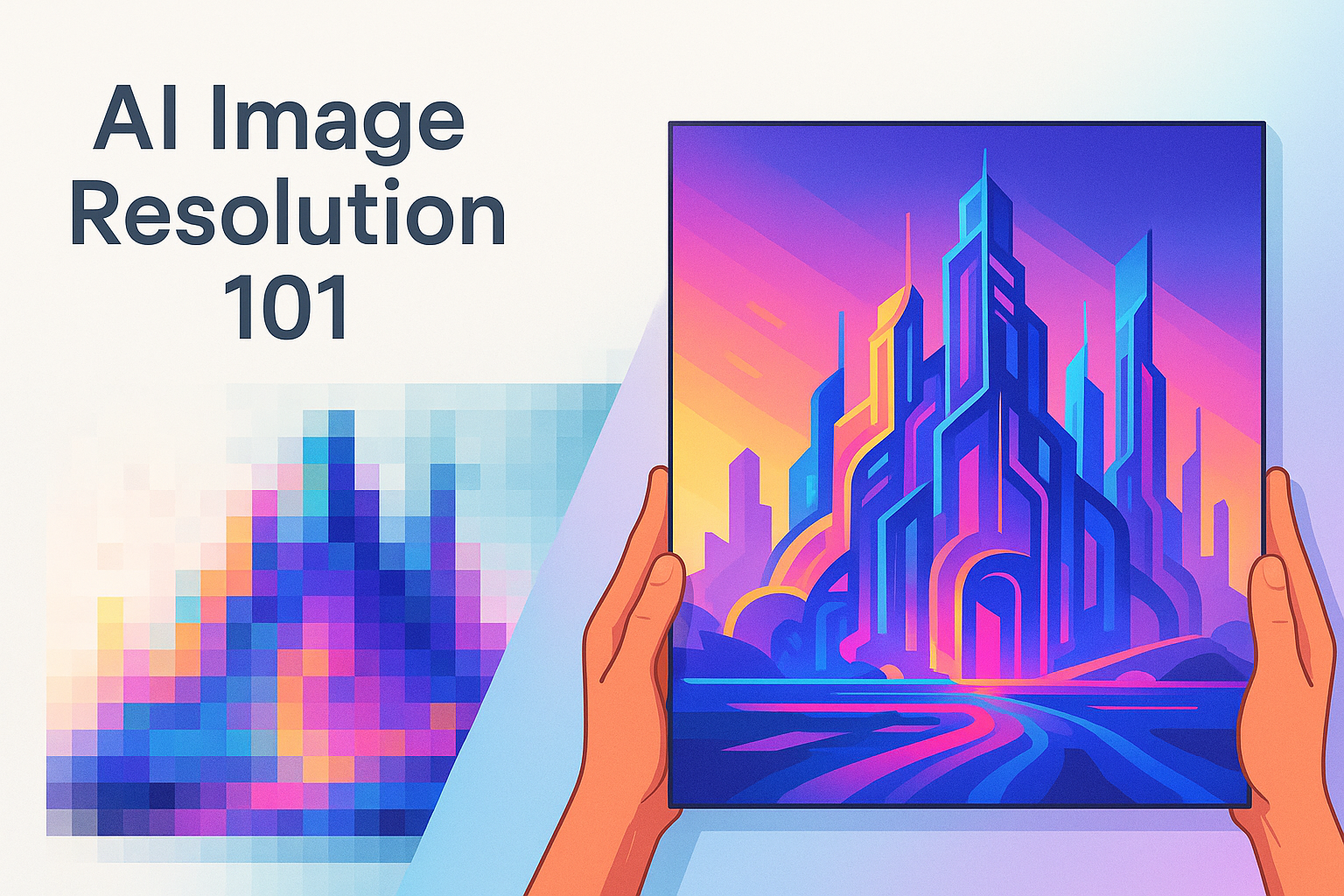 AI Image Resolution 101 – DPI, PPI & Upscaling Explained for Perfect Prints