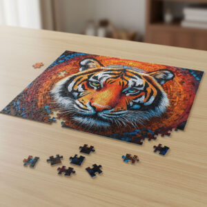 Jigsaw Puzzle with Tin